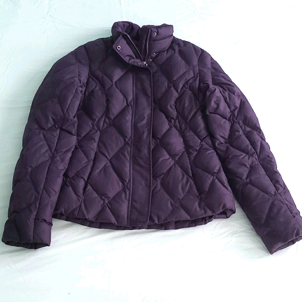 Purple Goose Down Coat-Eddie Bauer-Size Small